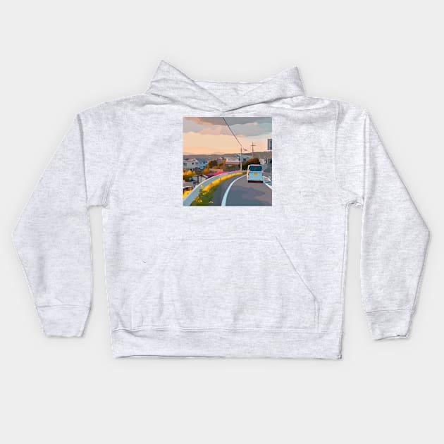 Roadtrip Kids Hoodie by Playful Creatives